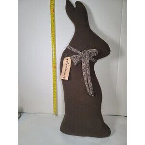 XTRA Large Handmade Easter Bunny Plush "Chocolate Bunny"  26" Tall Brown Burlap